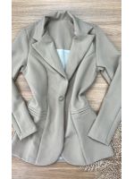 Blazer Alongado Alfaiataria Bege