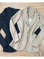 Blazer Alongado Alfaiataria Preto