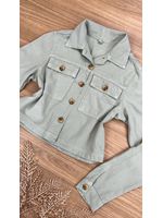 Jaqueta Tencel Verde Menta