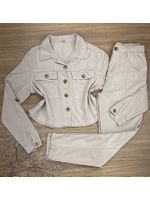 Jaqueta Tencel Bege