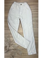 Calça Mom Tencel Bege