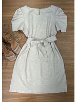Vestido Curto Linho Cru