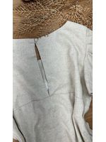 Vestido Curto Linho Cru