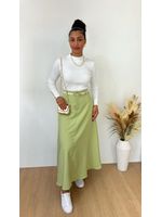 Saia Midi Alfaiataria Verde