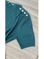 Blusa Modal Canelada Verde Militar
