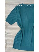 Blusa Modal Canelada Verde Militar