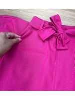 Conjunto Linho Saia Midi Pink