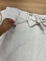Conjunto Linho Saia Midi Cru