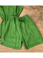 Conjunto Alça Babadinho Verde