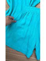 Conjunto Alça Babadinho Azul