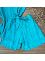 Conjunto Alça Babadinho Azul