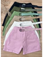 Short Sarja Cenoura Preto