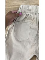 Calça Cenoura Nude com Cinto 