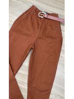 Calça Cenoura Terra Cota com Cinto