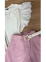 Blusa com Manga Laise Bege