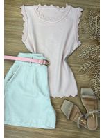 Blusa Modal Nuvem regata Rose