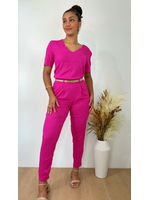 Conjunto Viscolinho com Elastano Pink 