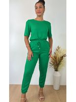 Conjunto Jogger Manga Princesa Verde Bandeira 