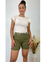Short Sarja Cenoura Verde Militar