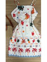 Vestido Curto Estampa Farm 