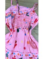 Vestido Curto Estampa Farm Rosa
