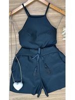 Conjunto Neoprene Blusa e Short Preto