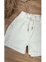 Short Sarja Cenoura Sininho Bege