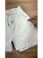 Short Sarja Cenoura Sininho Bege