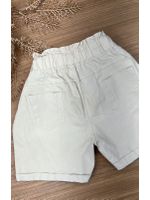 Short Sarja Cenoura Sininho Bege