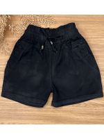 Short Sarja Cenoura Sininho Preto