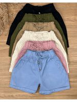 Short Sarja Cenoura Sininho Preto