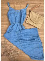 Vestido Midi Jeans Tencel 