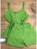 Conjunto Alça Trançada Verde