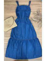 Vestido Midi Jeans Tencel 