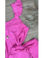 Conjunto Alça Babadinho Rosa