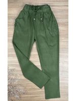 Calça Cenoura Sininho Verde Militar
