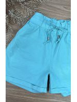 Short Sarja Cenoura Sininho Verde Menta