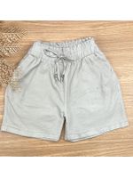 Short Sarja Cenoura Sininho Cinza