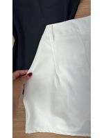 Short Alfaiataria Com Cinto Branco