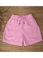Short Boxer Linho Rosa Bebe