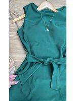 Vestido Curto Neoprene Verde Oliva
