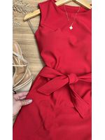 Vestido Curto Neoprene Vermelho