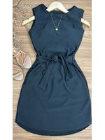 Vestido Curto Neoprene Preto