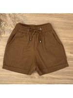 Short Boxer Linho Marrom