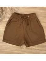 Short Boxer Linho Marrom