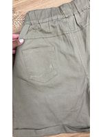Short Sarja Cenoura Com Cinto Caqui