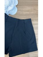 Short Alfaiataria Com Cinto Preto