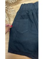Short Sarja Cenoura Sininho Preto