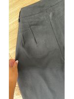 Calça Alfaiataria com Cinto Preta 