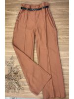 Calça Wide Leg Alfaiataria Terra Cota 